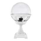 Norlys - BOLOGNA BORNE blanc 46W halogène max./E27 IP54 cl II ver. claire polyc. H435mm