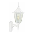 Norlys - MODENA APPLIQUE blanc 77W halogène max./E27 IP54 cl II ver. claire polyc. H620mm