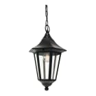 Norlys - MODENA CHAINE noir 77W halogène max./E27 IP54 classe II ver. claire polyc.