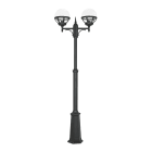 Norlys - BOLOGNA MAT noir 2x46W halogène max./E27 IP54 cl II ver. claire polyc.