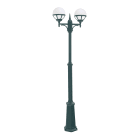 Norlys - BOLOGNA MAT noir 2x46W halogène max./E27 IP54 cl II ver. opale polyc.