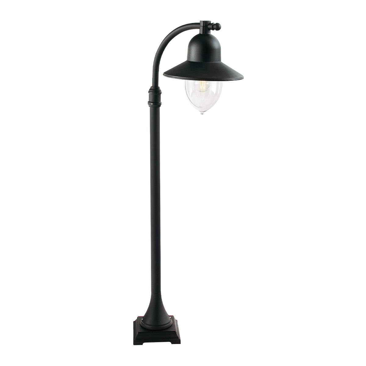 Norlys - COMO POTELET noir 57W halogène max./E27 IP54 cl II ver. claire polyc. H1100mm