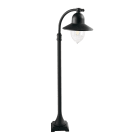Norlys - COMO POTELET noir 57W halogene max.-E27 IP54 cl II ver. claire polyc. H1100mm