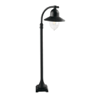 Norlys - COMO POTELET noir 57W halogène max./E27 IP54 cl II ver. claire polyc. H1100mm