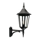 Norlys - MODENA BIG APPLIQUE noir 77W halogène max./E27 IP54 cl II ver claire poly H790mm