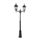 Norlys - MODENA BIG MAT noir 2x77W halogène max./E27 IP54 classe II ver. claire polyc.