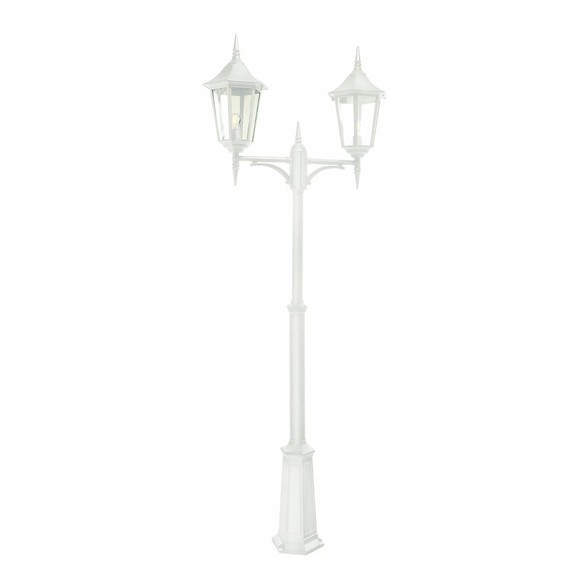 Norlys - MODENA BIG MAT blanc 2x77W halogène max./E27 IP54 classe II ver. claire polyc.