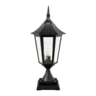 Norlys - MODENA BIG BORNE noir 77W halogène max./E27 IP54 cl II ver. claire polyc. H730mm