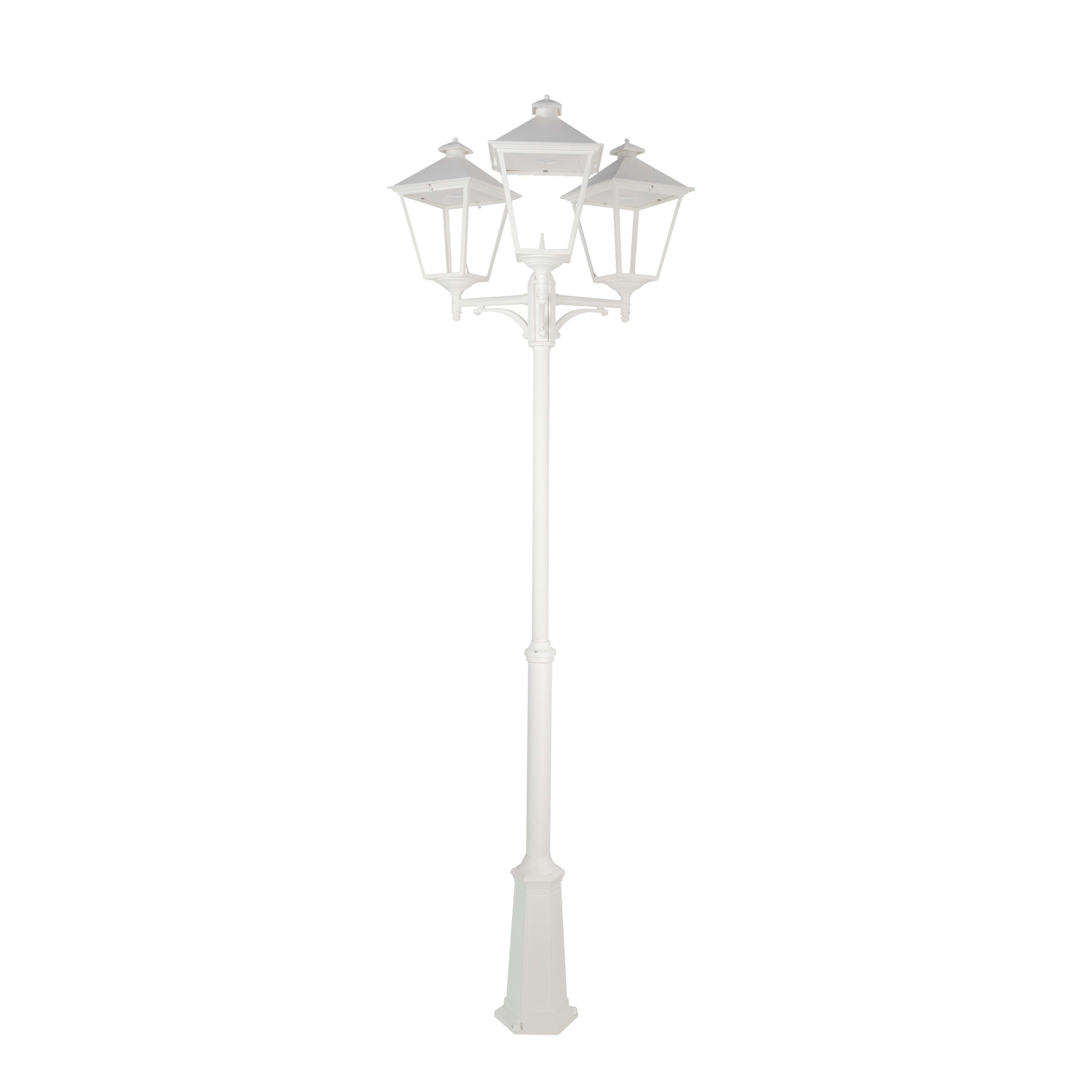 Norlys - LONDON BIG MAT blanc 40,2W LED flux 5322lm symét ext 3000K IP54 cl2 (3 têtes)