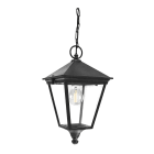 Norlys - LONDON CHAINE BIG noir 77W halogène max./E27 IP54 classe II ver. claire polyc.