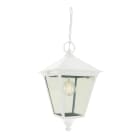Norlys - LONDON CHAINE blanc 77W halogène max./E27 IP54 classe II ver. claire polyc.