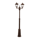 Norlys - LONDON MAT patine rouille 2x77W halogène max./E27 IP54 cl II ver. claire poly.