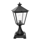 Norlys - LONDON BORNE noir 77W halogène max./E27 IP54 cl II ver. claire polyc. H470mm