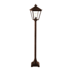 Norlys - LONDON POTELET rouille 77W halogène max./E27 IP54 cl II ver. claire poly H1200mm