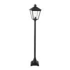 Norlys - LONDON POTELET noir 77W halogene max.-E27 IP54 cl II ver. claire polyc. H1200mm