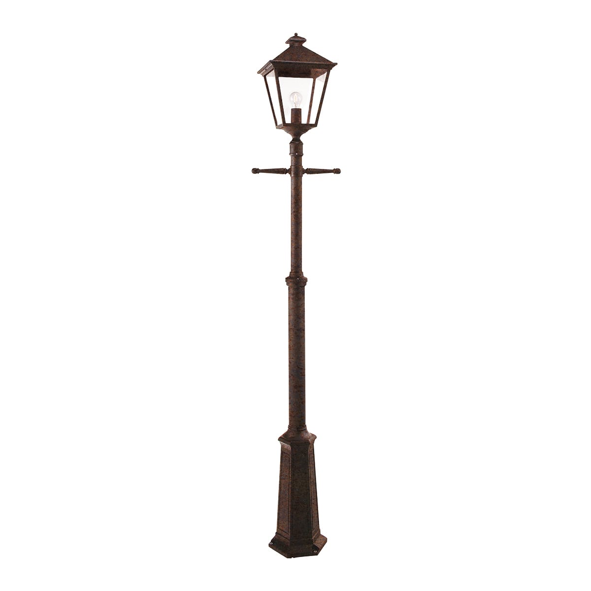 Norlys - LONDON BIG MAT patine rouille 77W halogène max./E27 IP54 cl II ver. claire poly.