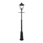 Norlys - LONDON BIG MAT noir 77W halogene max.-E27 IP54 cl II ver. claire poly.