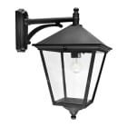 Norlys - LONDON BIG noir 77W halogène max./E27 IP54 classe II ver. claire polyc. H560mm