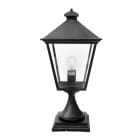 Norlys - LONDON BIG BORNE noir 77W halogène max./E27 IP54 cl II ver. claire polyc. H640mm