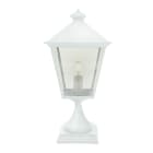 Norlys - LONDON BIG BORNE blanc 77W halogène max./E27 IP54 cl II ver. claire poly. H640mm