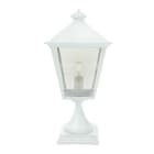 Norlys - LONDON BIG BORNE blanc 77W halogène max./E27 IP54 cl II ver. claire poly. H640mm