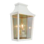 Norlys - LONDON APPLIQUE blanc 57W halogène max./E27 IP54 classe II ver. claire polyc.