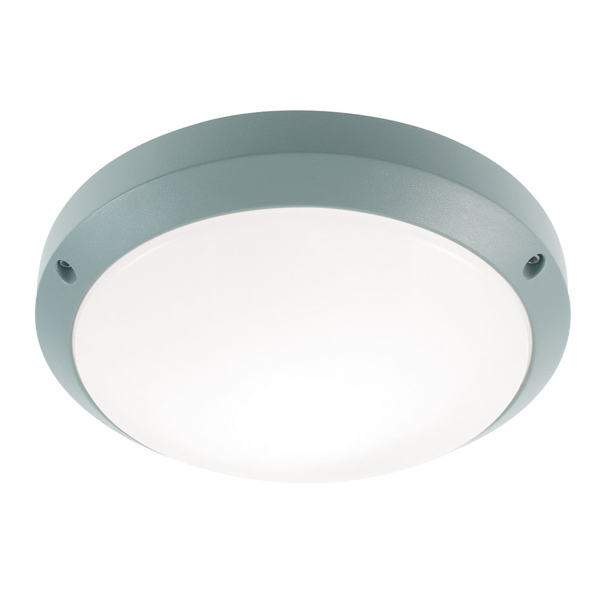 Norlys - BORNHOLM dét. HF gris alu LED 10W flux 417lm 3000K IP65 cl I opal polyc. IK10