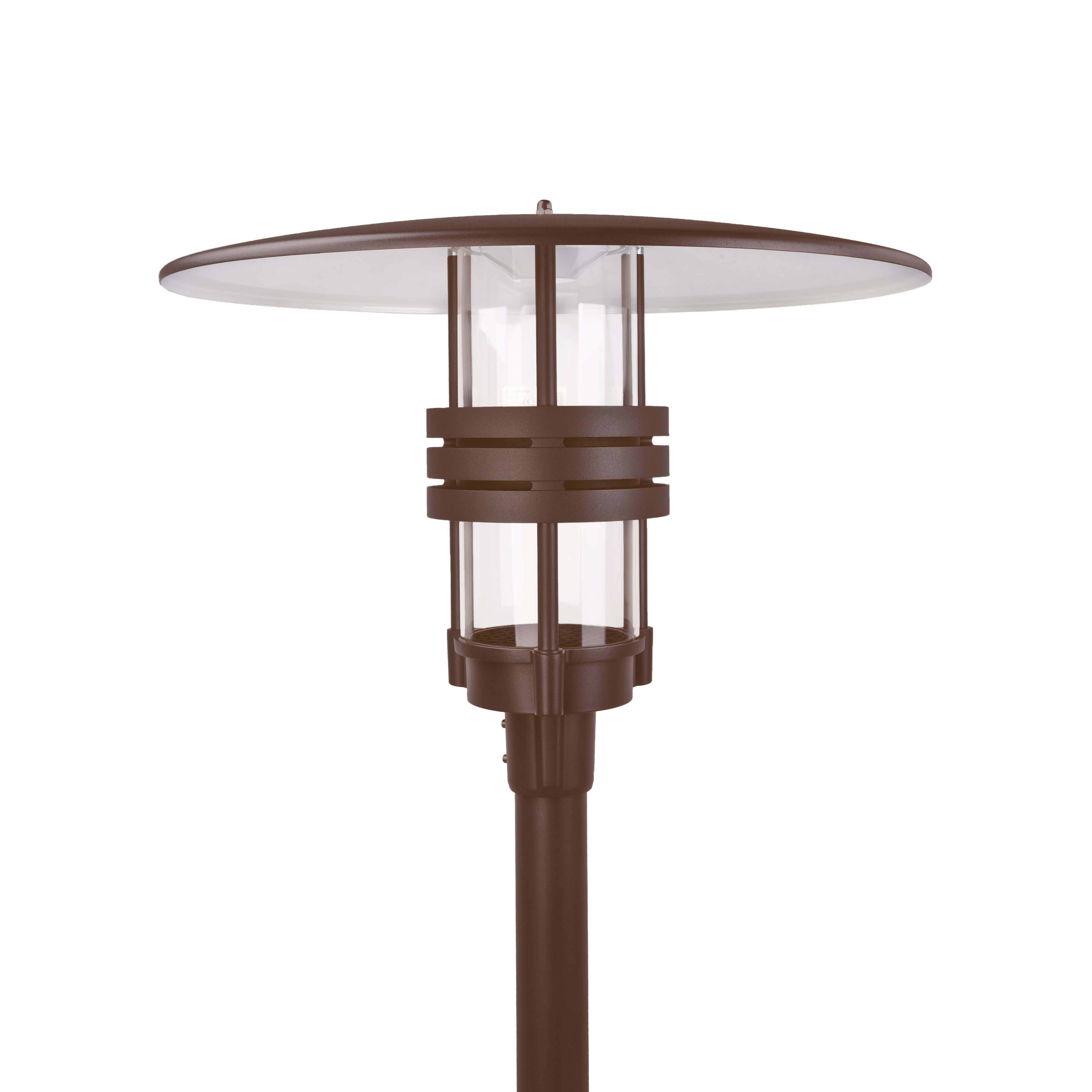 Norlys - VISBY TETE Corten 44,5W LED flux 2465lm 3000K IP65 classe I pour mât ?60mm