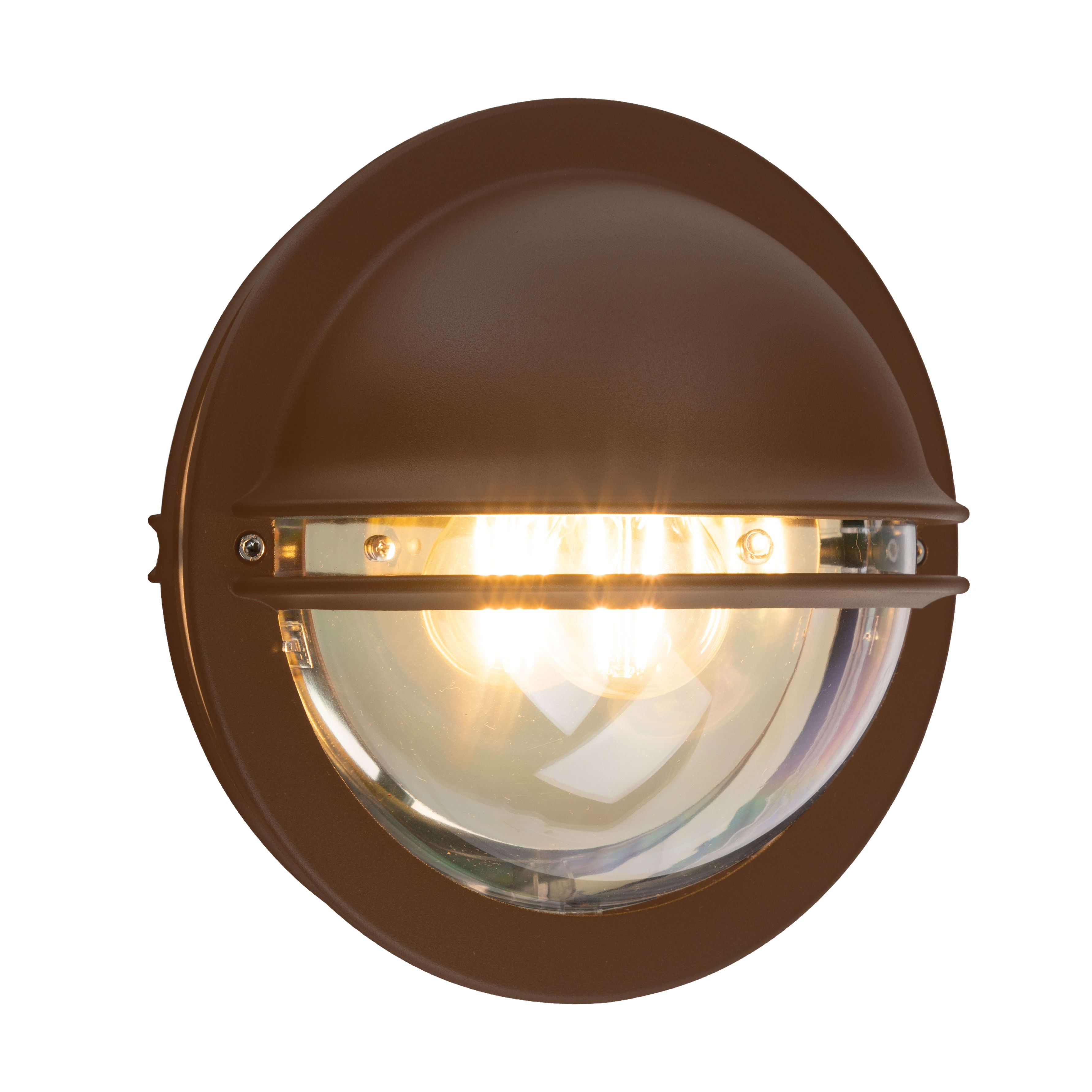 Norlys - BERLIN Corten 46W halogène max./E27 IP54 classe I verrerie claire polycarbonate
