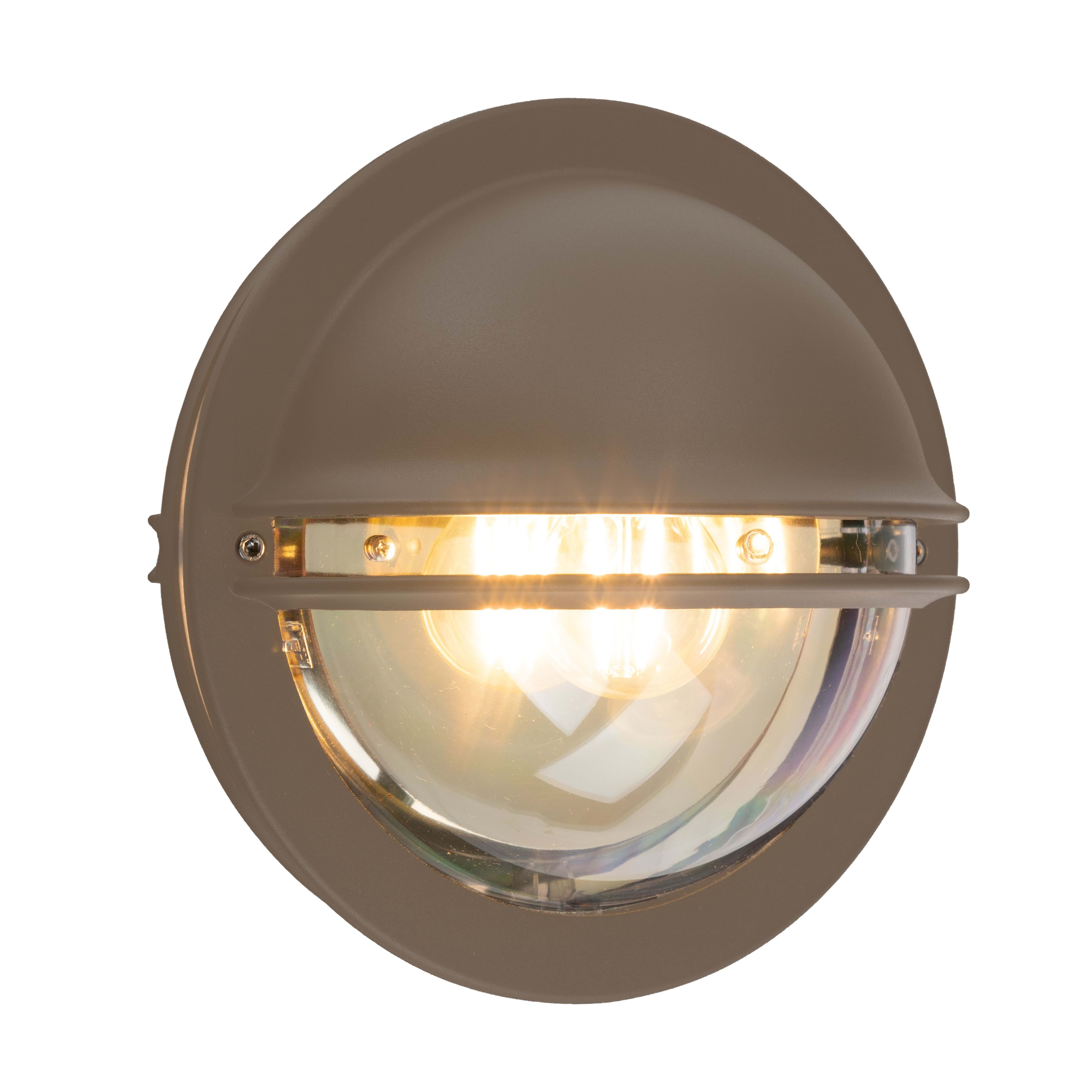 Norlys - BERLIN Taupe  46W halogène max./E27 IP54 classe I verrerie claire polycarbonate