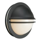 Norlys - BERLIN noir 8W LED dimmable flux 185lm 3000K IP54 classe I verrerie opale