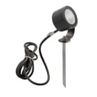 Norlys - MOSS graphite sur piquet 8W LED dim. flux 686lm 36° 3000K IP65 cl I verre trempé