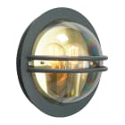 Norlys - BREMEN noir 46W halogène max./E27 IP54 classe I verrerie claire polyc.