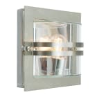 Norlys - BERN inox 46W halogène max./E27 IP54 classe I verrerie claire