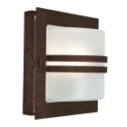 Norlys - BERN patine rouille 46W halogène max./E27 IP54 classe I verrerie givrée