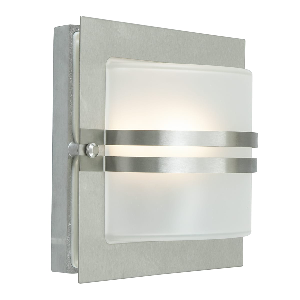 Norlys - BERN inox 46W halogène max./E27 IP54 classe I verrerie givrée