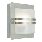 Norlys - BERN inox 46W halogène max./E27 IP54 classe I verrerie givrée