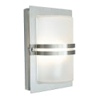 Norlys - BASEL inox 57W halogène max./E27 IP54 classe I verrerie givrée