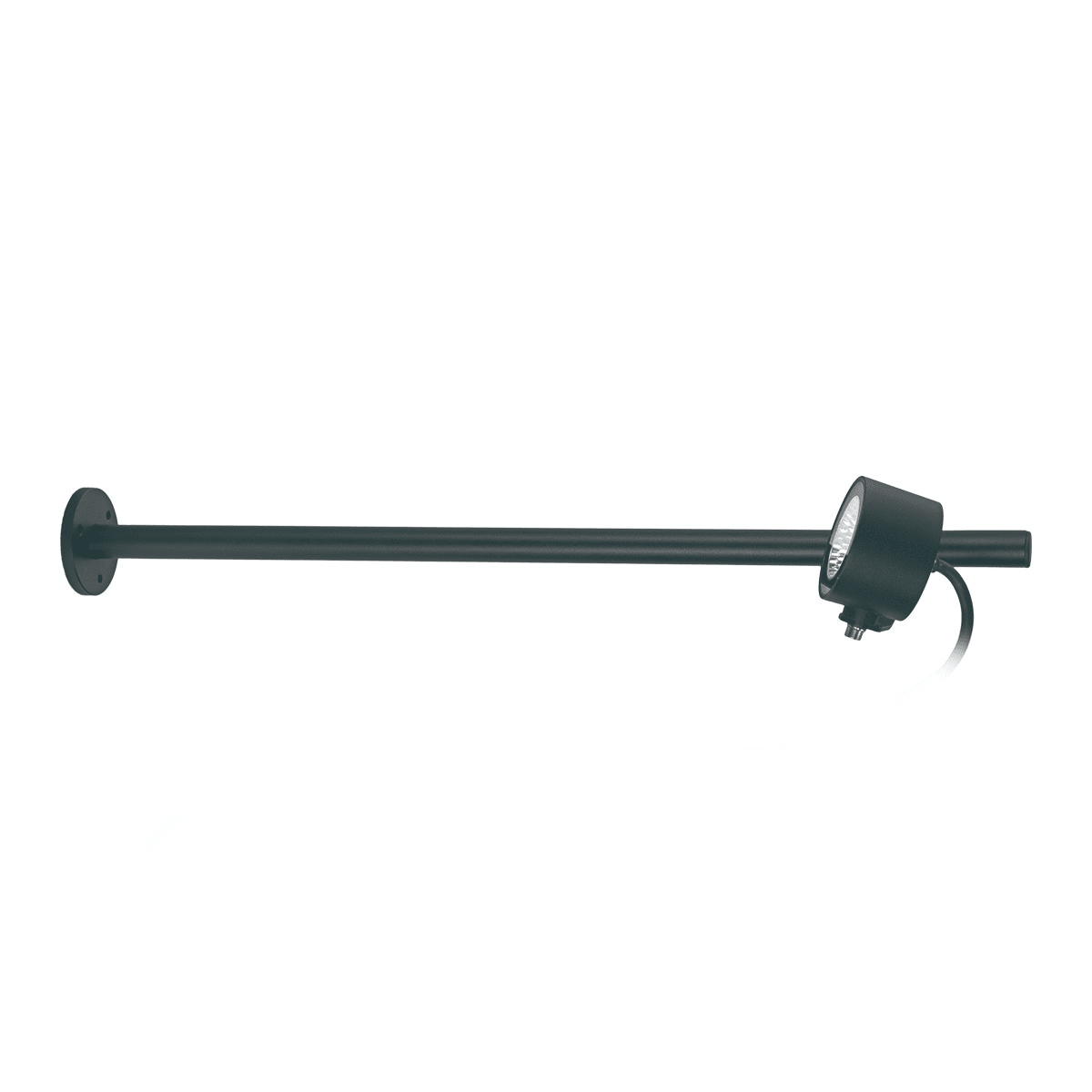 Norlys - MOSS graphite sur bras 8,4W LED dim. flux 687lm 36° 3000K IP65 cl I verre trempé