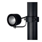 Norlys - MOSS noir 4,2W LED dim flux 382lm 36° 3000K IP65 cl I verre trempé pour mât 76mm
