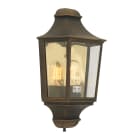 Norlys - GLASGOW patine rouille 46W halogène max./E27 IP54 cl II ver. claire poly. H375mm