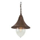Norlys - FIRENZE CHAINE rouille 57W halogène max./E27 IP54 classe II ver. claire polyc.