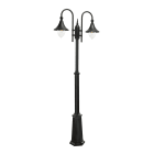 Norlys - FIRENZE MAT noir 2x57W halogène max./E27 IP54 classe II ver. claire polyc.