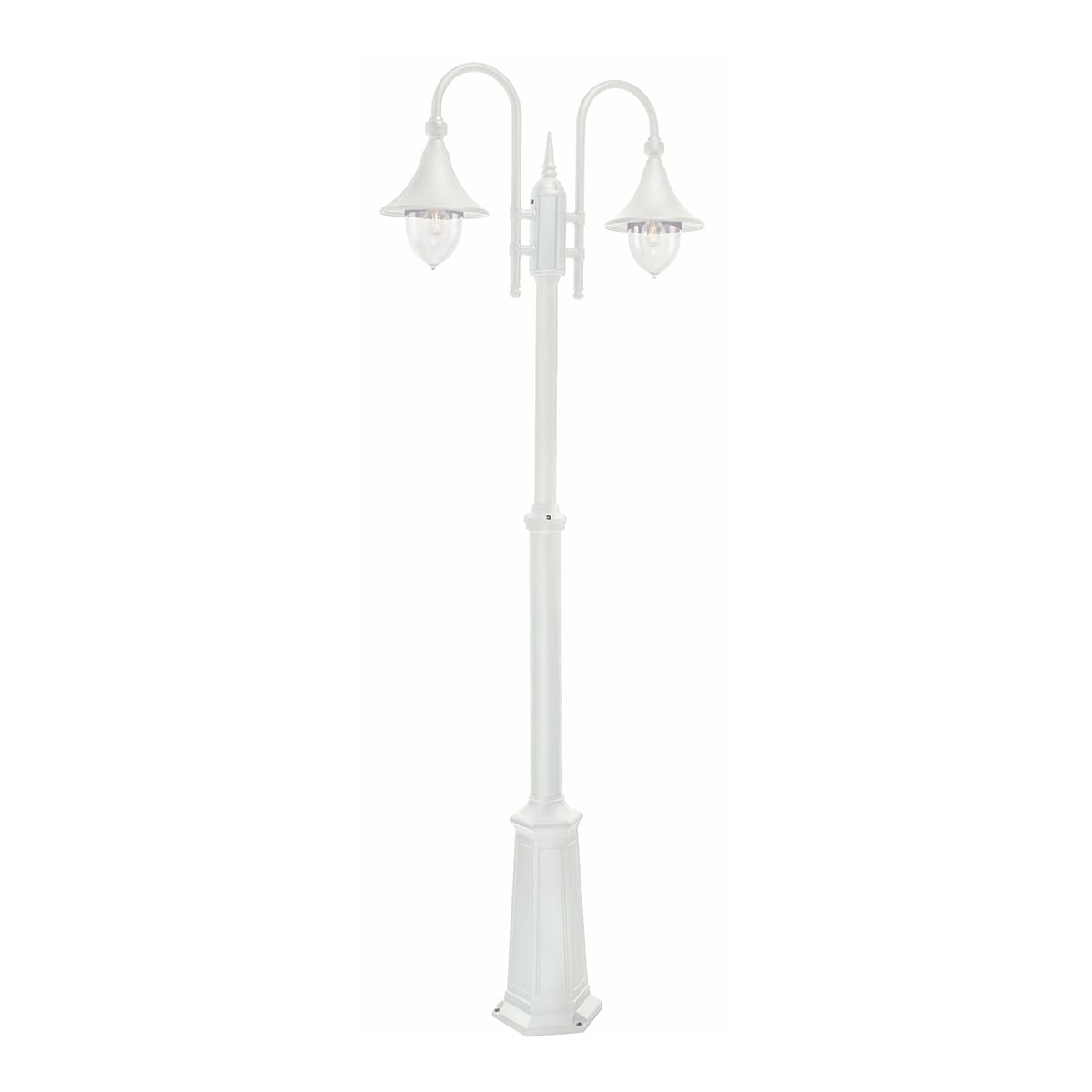Norlys - FIRENZE MAT blanc 2x57W halogène max./E27 IP54 classe II ver. claire polyc.