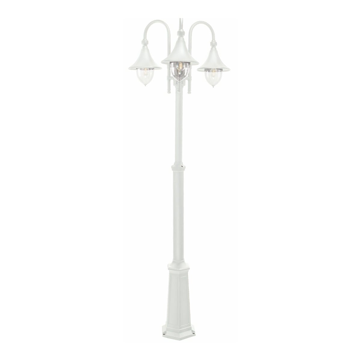 Norlys - FIRENZE MAT blanc 3x57W halogène max./E27 IP54 classe II ver. claire polyc.