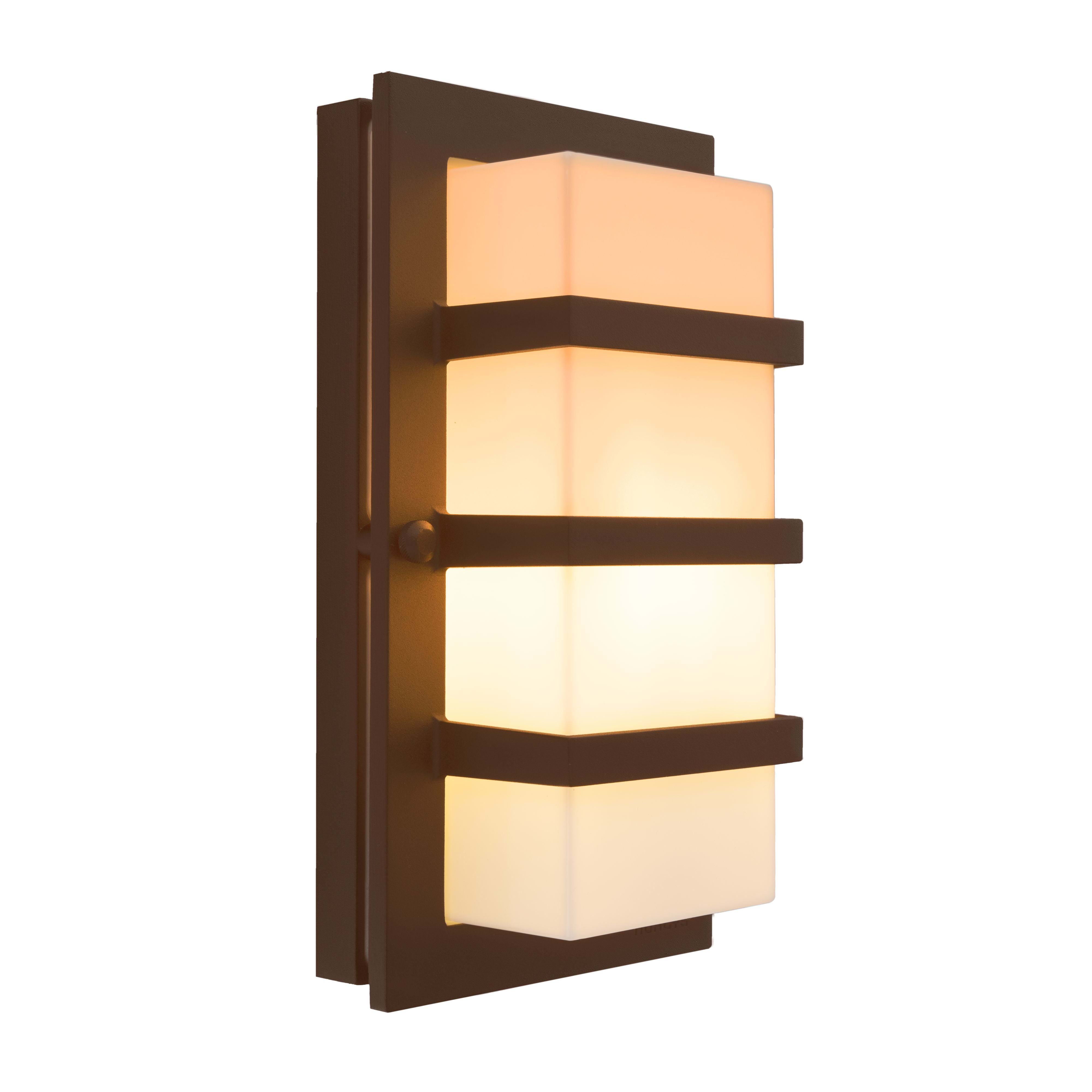 Norlys - BODEN Corten 46W halogène max./E27 IP54 classe I verrerie opale polycarbonate