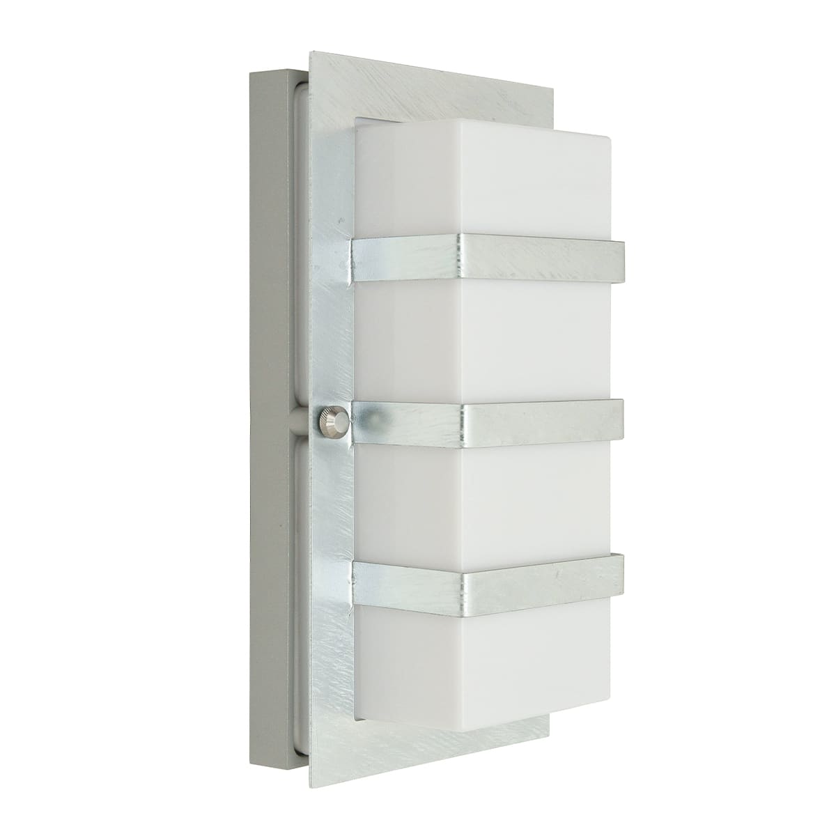Norlys - BODEN galvanisé 8W LED dim. flux 307lm 3000K IP54 classe I ver. opale polyc.