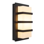 Norlys - BODEN noir 46W halogène max./E27 IP54 classe I verrerie opale polycarbonate