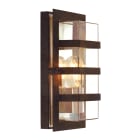 Norlys - BODEN patine rouille 46W halogène max./E27 IP54 classe I verrerie claire polyc.