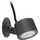 Norlys - MOSS graphite 8W LED dimmable flux 686lm 36° 3000K IP65 classe I verre trempé